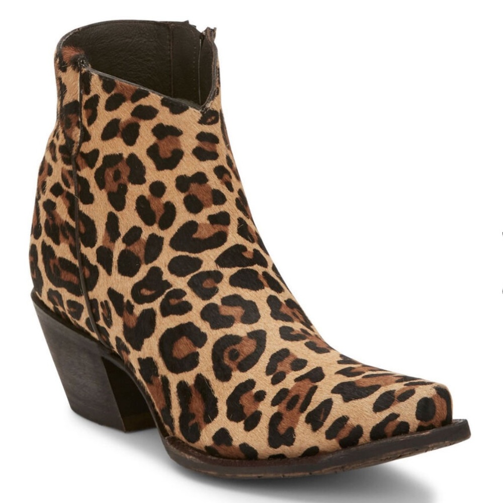 TONY LAMA womens Anahi wildcat sniptoe bootie
